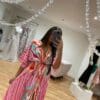 PINK PATTERNED MAXI DRESS - Image 2
