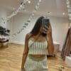 GREEN AND WHITE CO-ORD