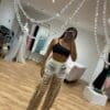 OMBRÉ MOCHA FRINGED TROUSERS - Image 2