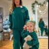 MINI ‘HEALTH & HAPPINESS’ FORREST GREEN JOGGERS SET - Image 8