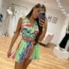 PRINT BACKLESS CROP TOP AND SHORTS TWO PIECE SET - Image 2